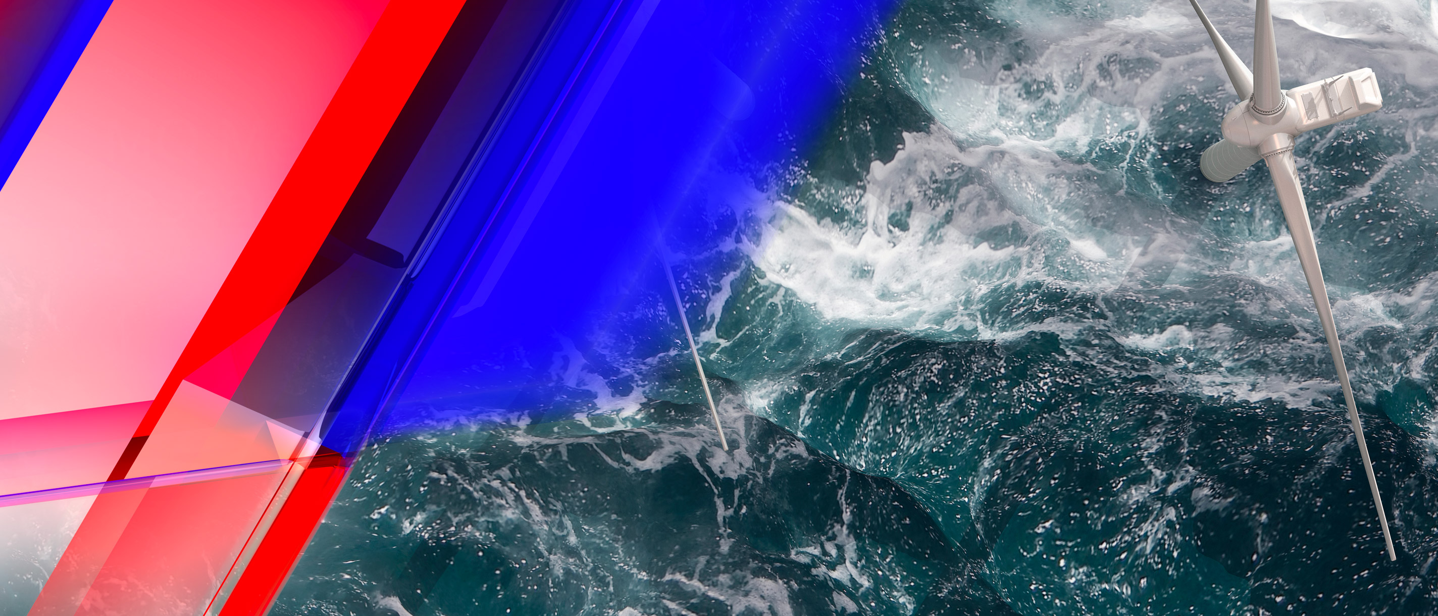 Wind turbine in the ocean